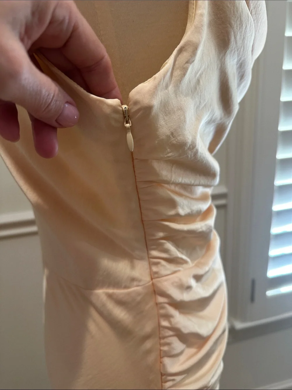 Abercrombie & Fitch Satin Cowl Neck Maxi Dress
